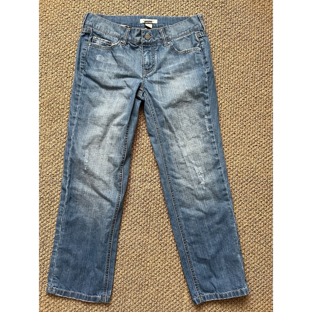 White House Black Market Women's Size 4 Noir Jeans With Rhinestone Accents